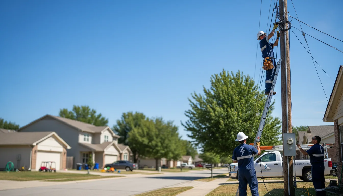 Residential electrician providing installation services in Peru, VT